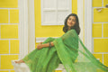 Green & Mustard Leheriya Ensemble