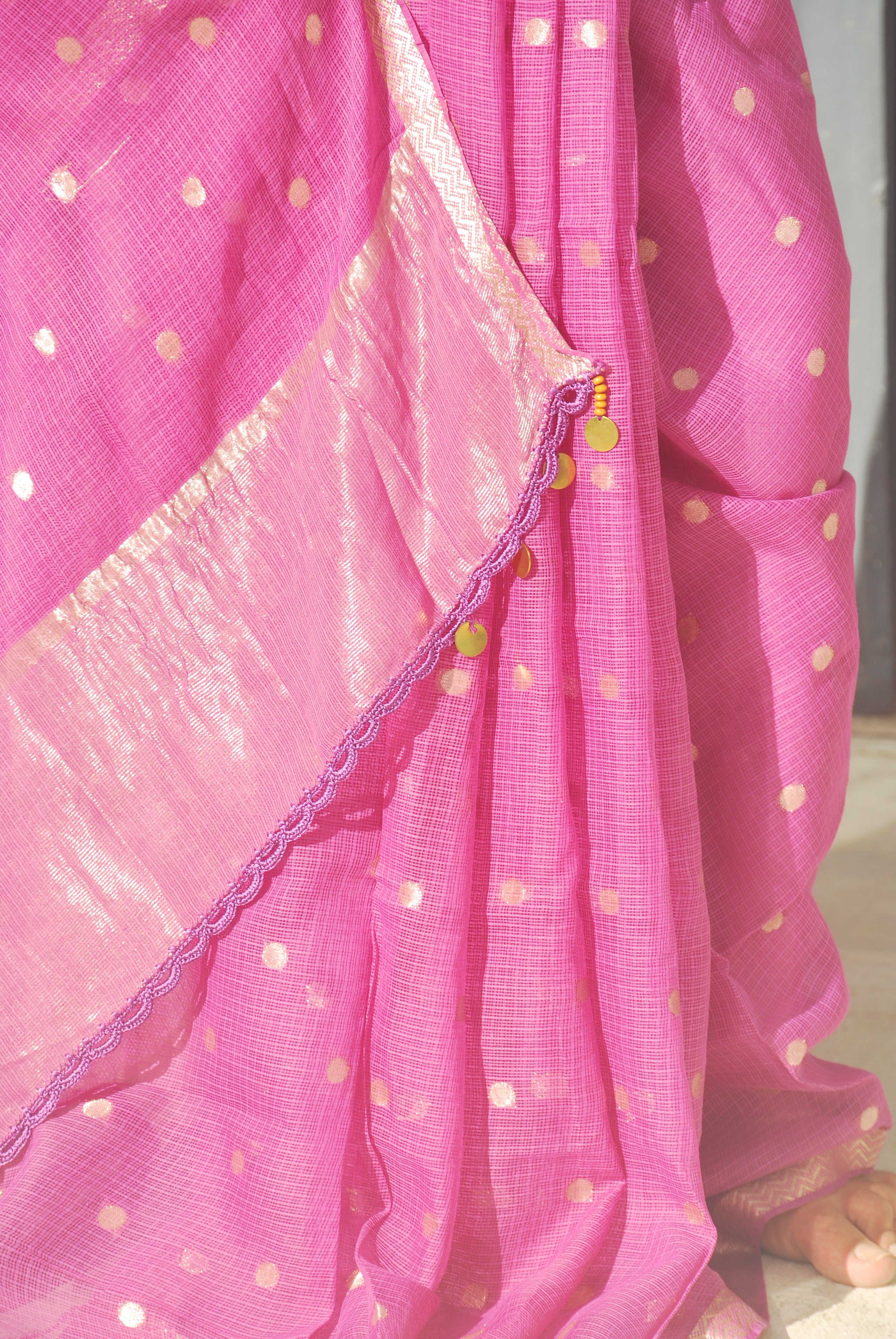 Purple Zari Buti Ensemble