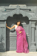 Purple Zari Buti Ensemble