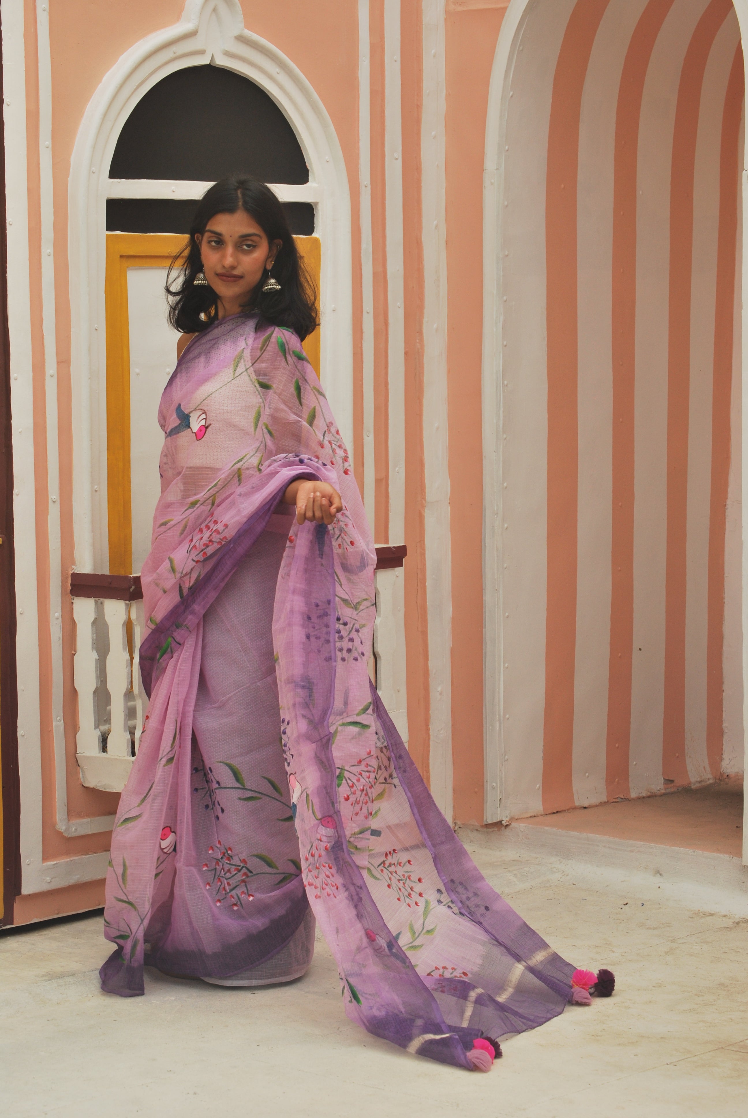 Purple & Lavender Hand-Paint Ensemble