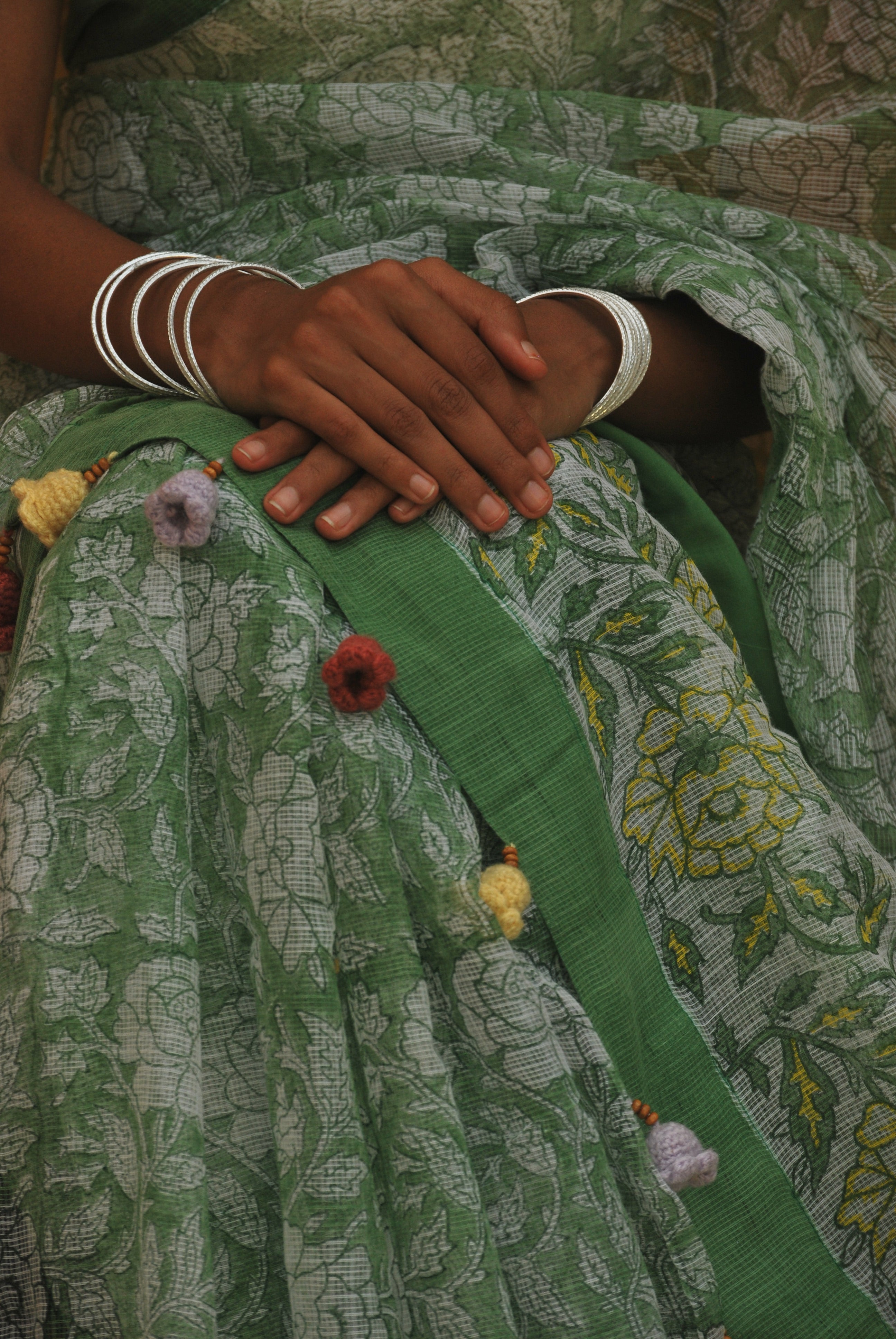 Sage Green Block Print Ensemble
