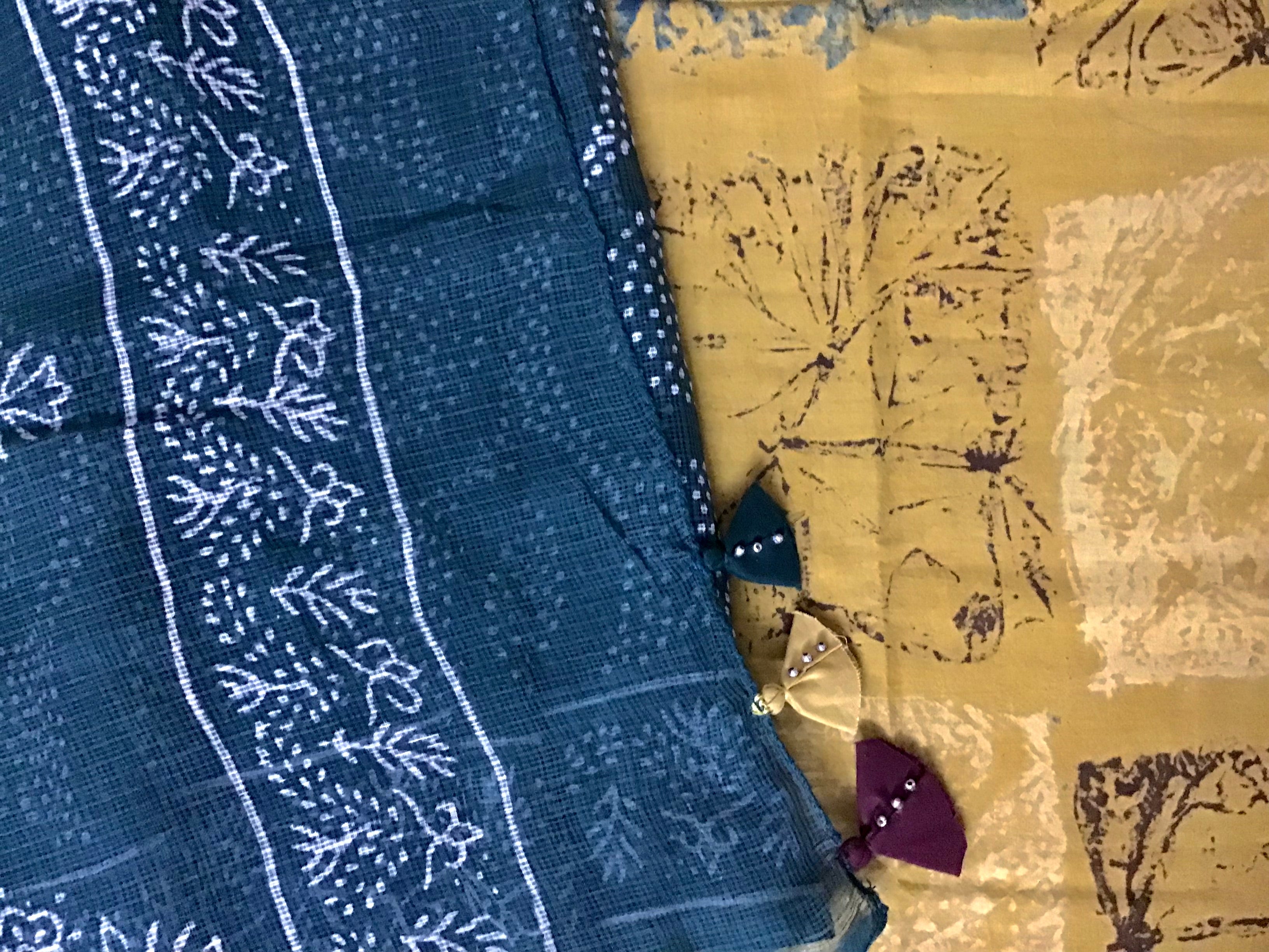 Green & Mustard Bandhani Ensemble