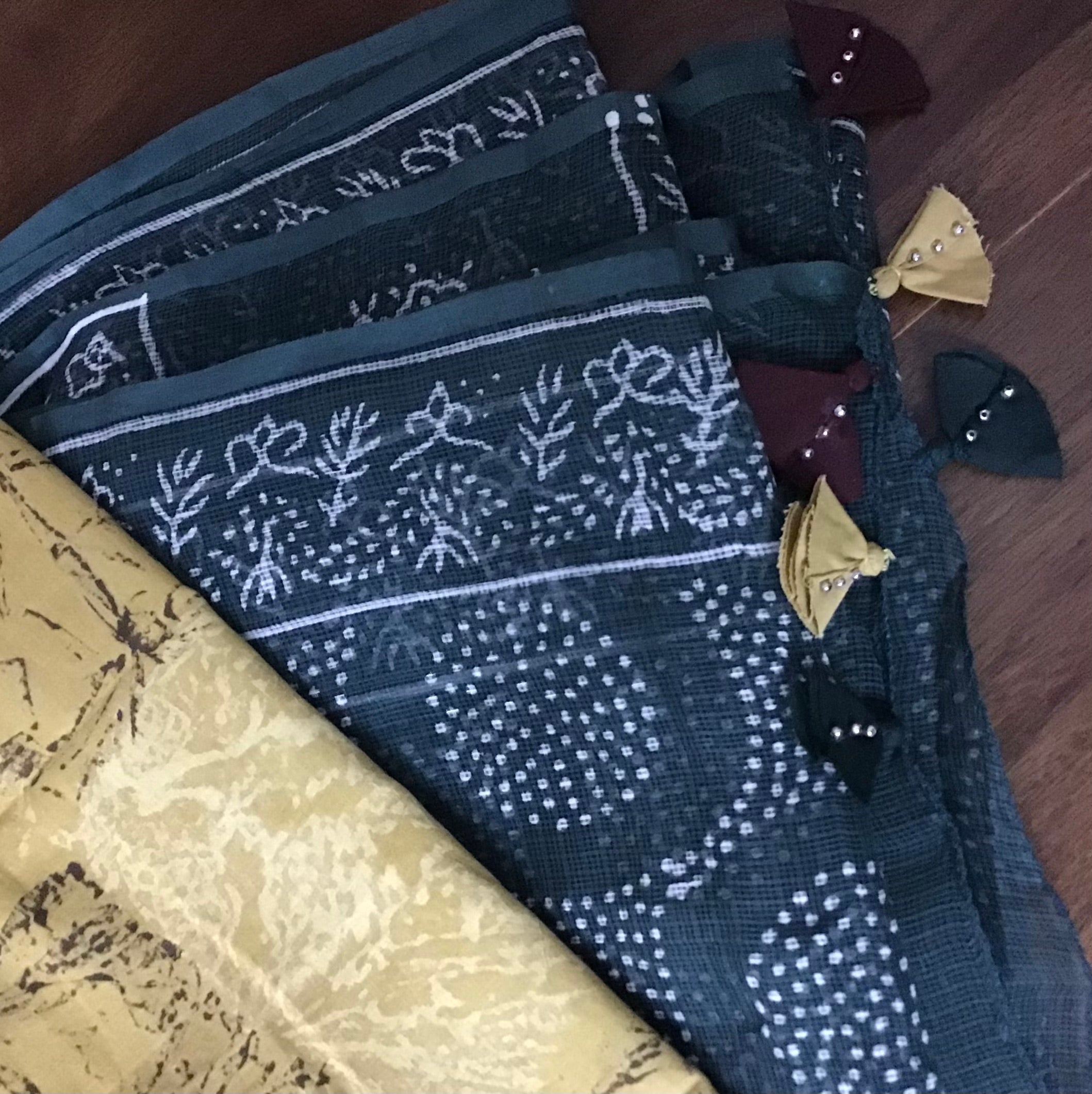 Green & Mustard Bandhani Ensemble