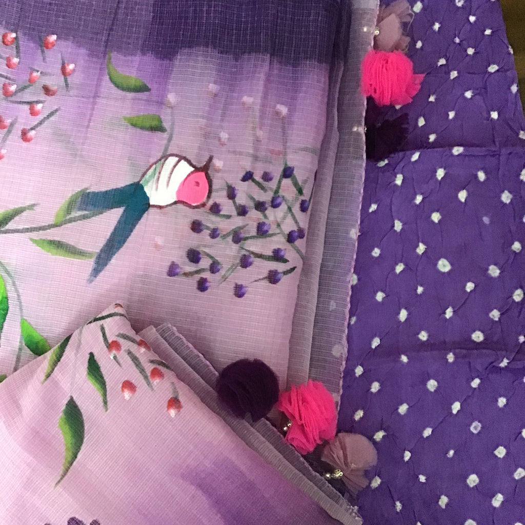 Purple & Lavender Hand-Paint Ensemble