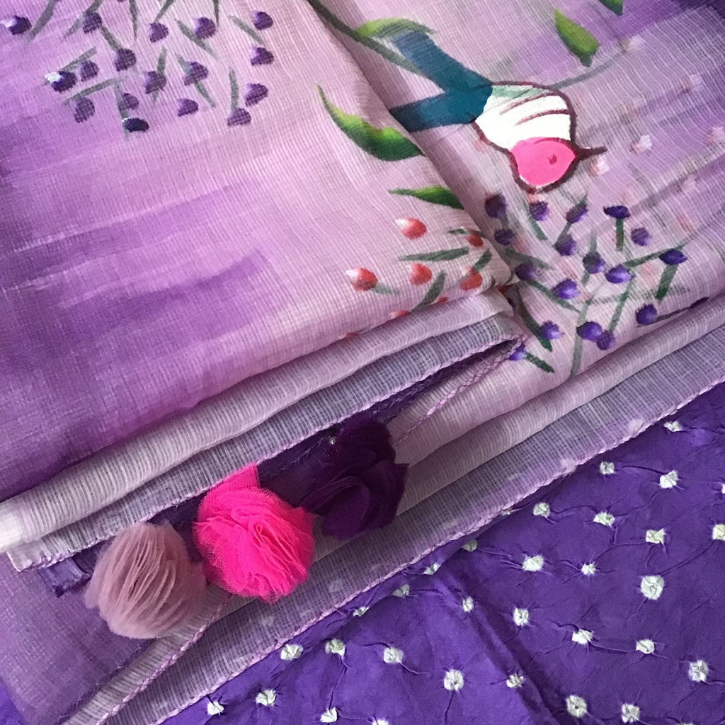 Purple & Lavender Hand-Paint Ensemble