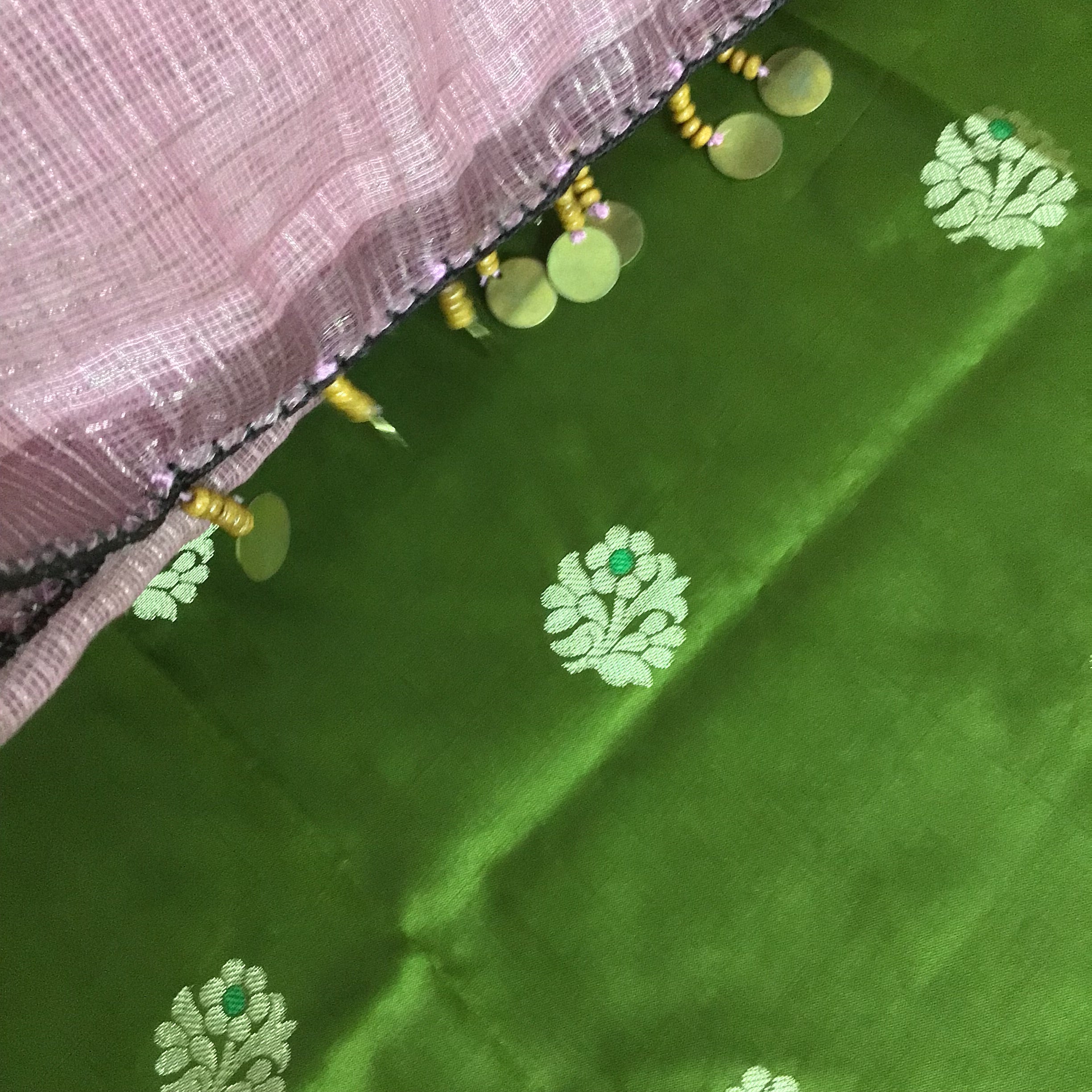 Pastel Pink Hand-Painted Ensemble