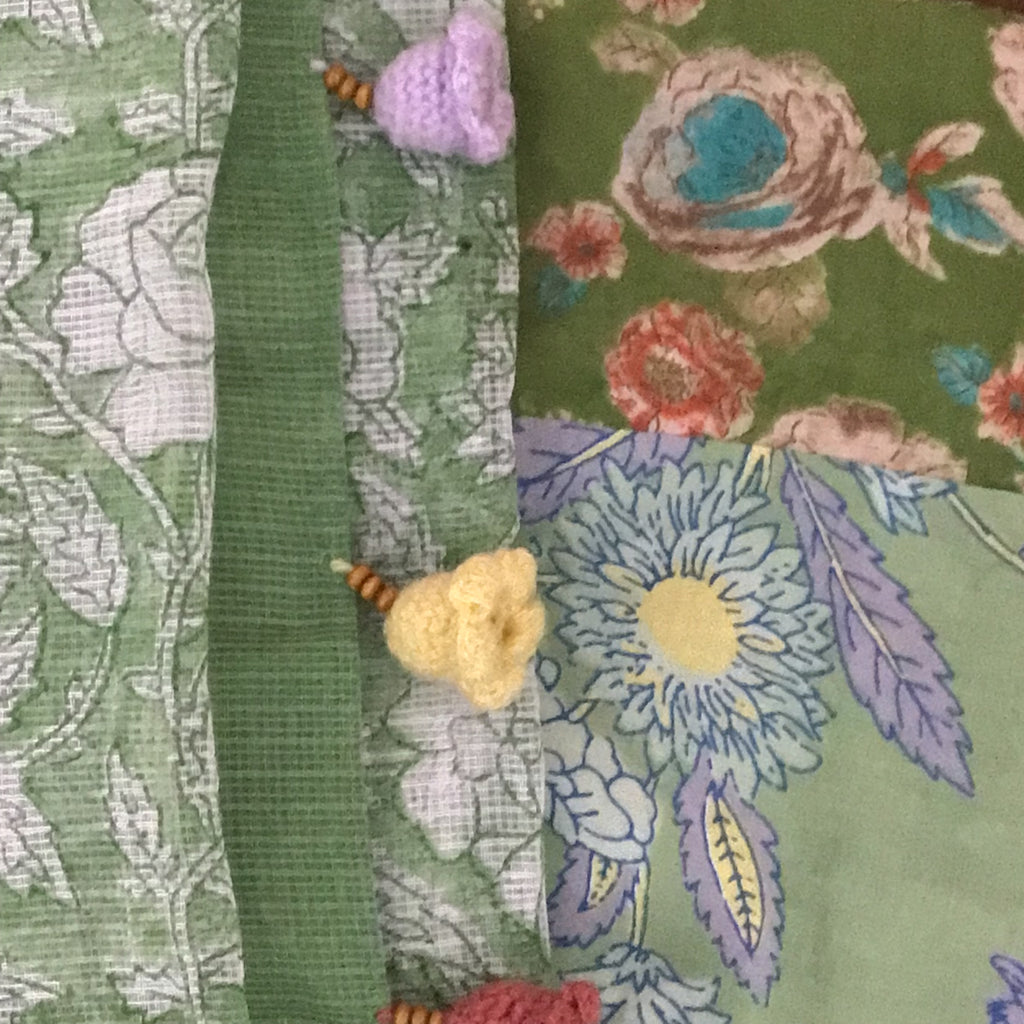 Sage Green Block Print Ensemble
