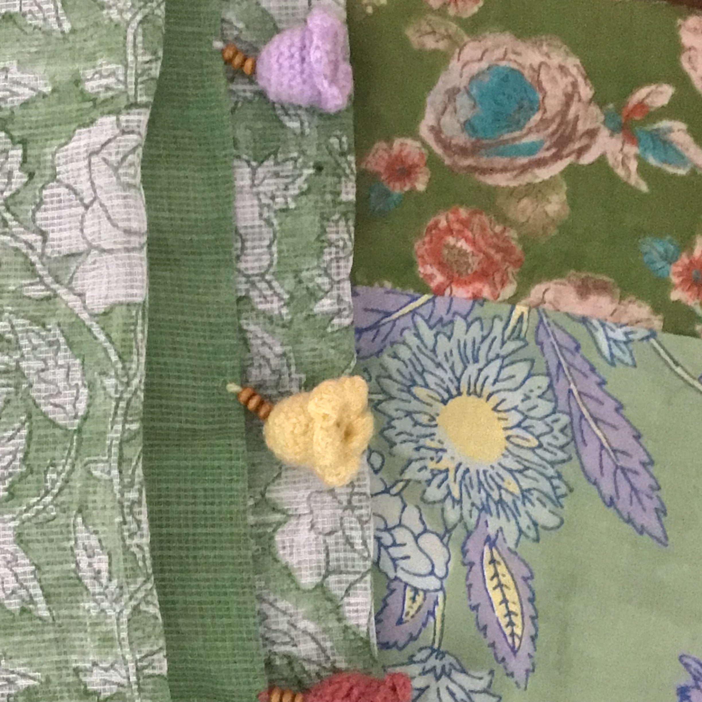 Sage Green Block Print Ensemble