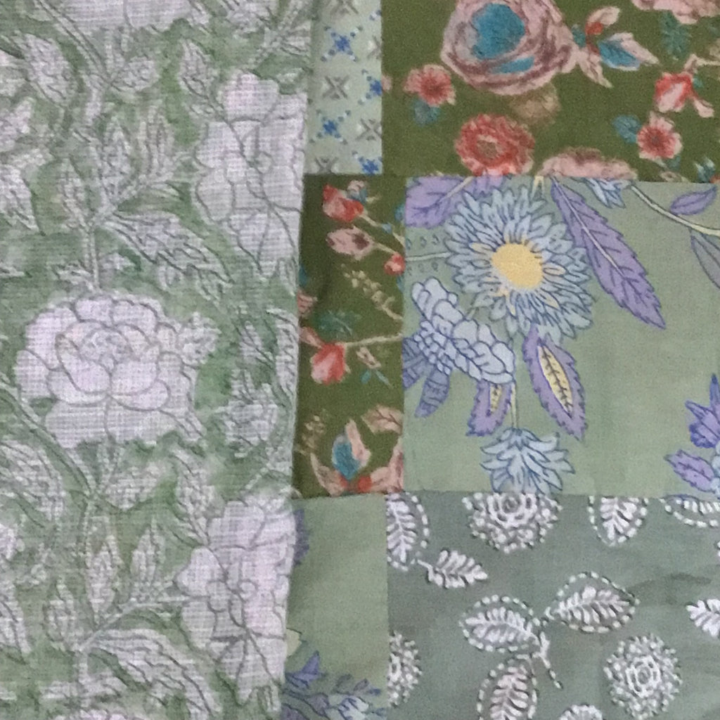 Sage Green Block Print Ensemble