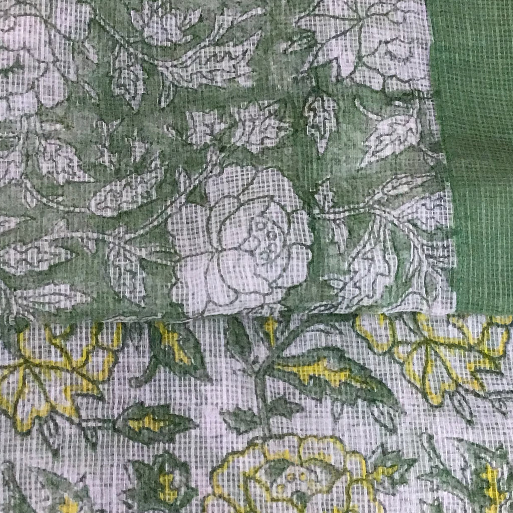 Sage Green Block Print Ensemble