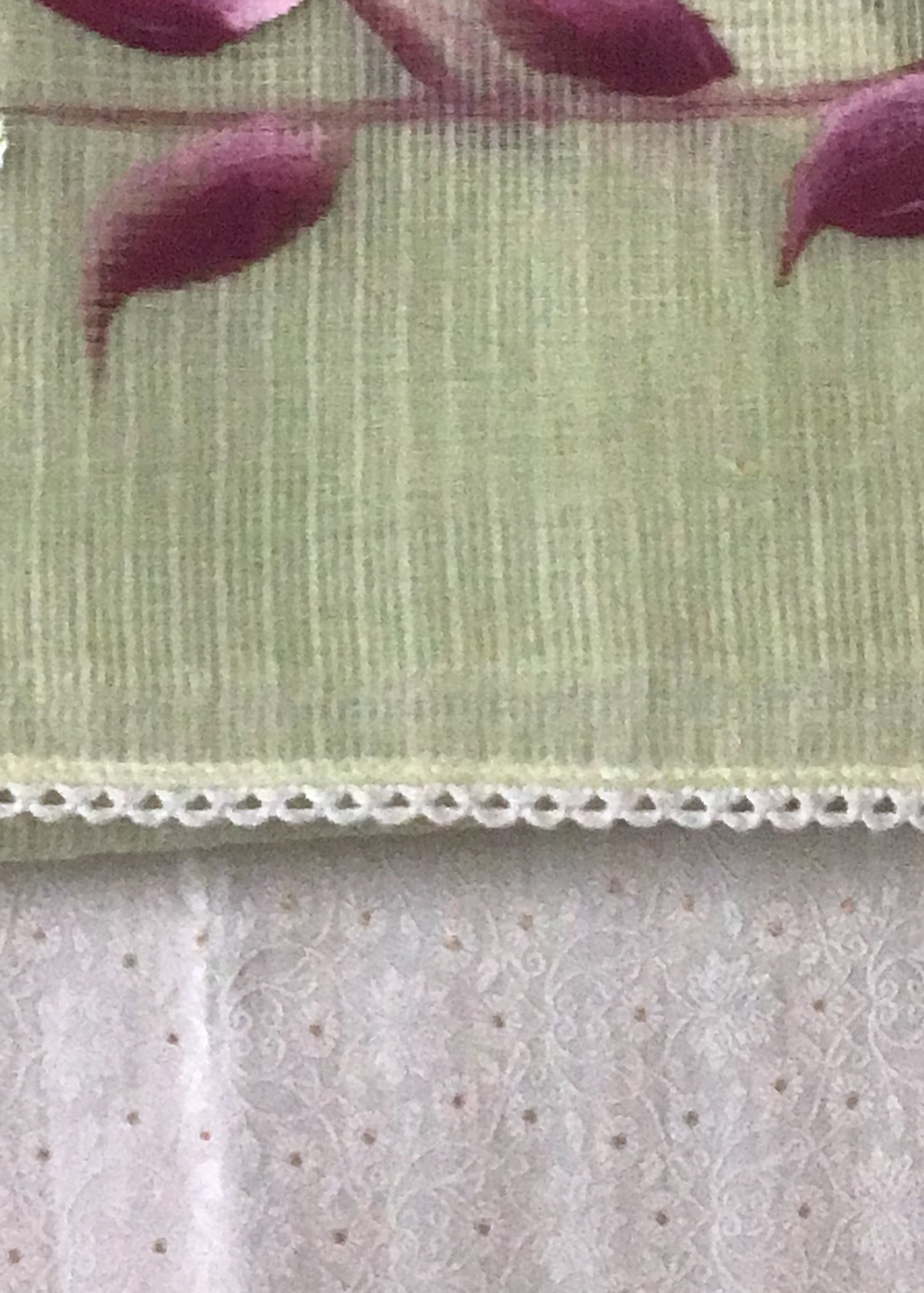 Mint Hand- Brush Painted Saree & Banaras Brocade Blouse Ensemble